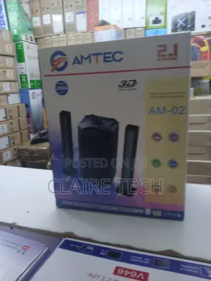 Amtec Am-02 Hometheatre 2000w Multimedia Speaker System Fm/Bt/Usb