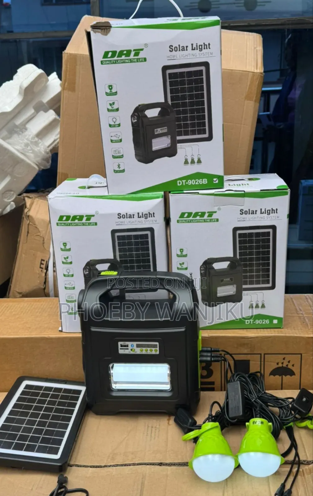 *Dat" Solar Lighting Dt 9026b With *Fm* Mode