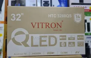 Vitron 32-Inch Qled Smart Android Tv, Model HTC 3288qs.
 