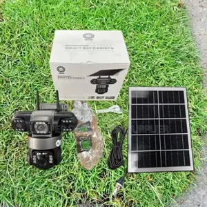 V380 Pro 4g Triple Lens Eyes Solar CCTV Camera With Two Way Audio