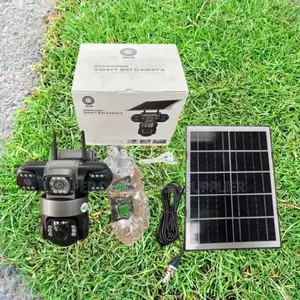 V380 Pro 4g Triple Lens Eyes Solar Security Camera With Cloud Storage