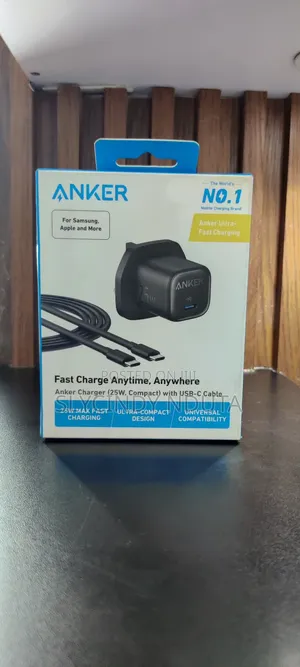 Anker Charger 25w, Compact With Usb -C Cable