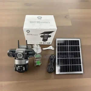 V380 Pro Outdoor 4g Triple Lens Eyes Solar CCTV Camera With 2 Way Talk