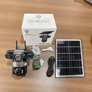V380 Pro 4g Solar Triple Lens Eyes CCTV Camera With Cloud Backup