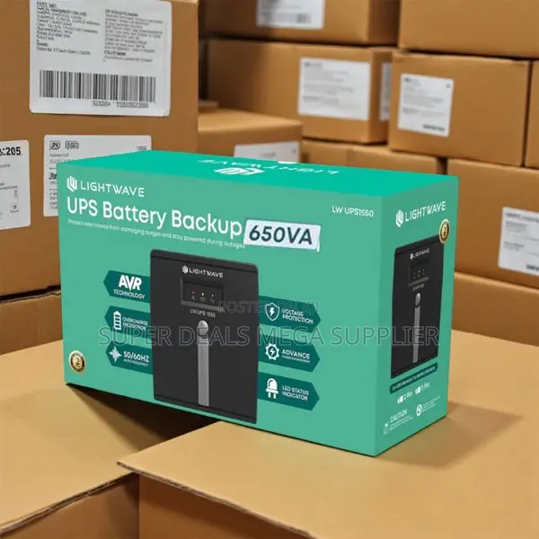 Lightwave 650va Ups With Automatic Voltage Regulation and Backup