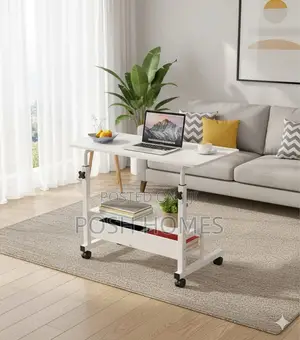 Simple Maple White Work Table Laptop Desk