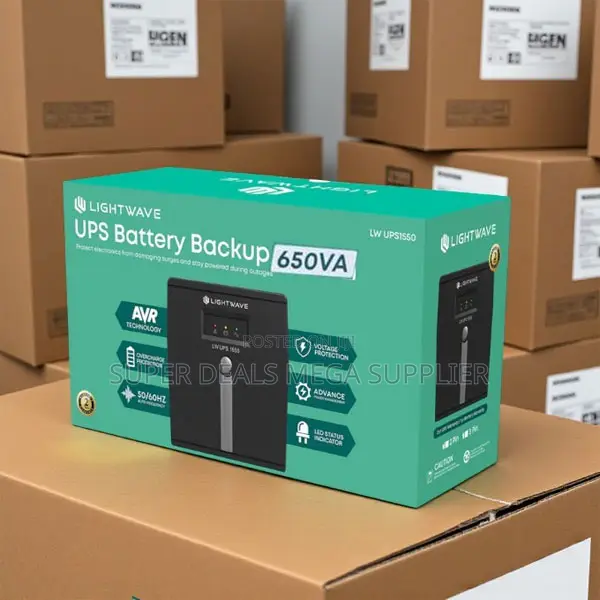 Lightwave 650va Ups With Led Indicators and Surge Protection