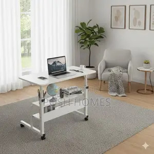 Classic Maple White Adjustable Study Desk Laptop Desk