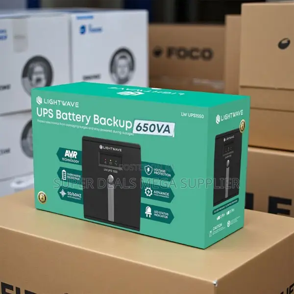 Lightwave 650va Reliable Ups System With Fast Battery Charging