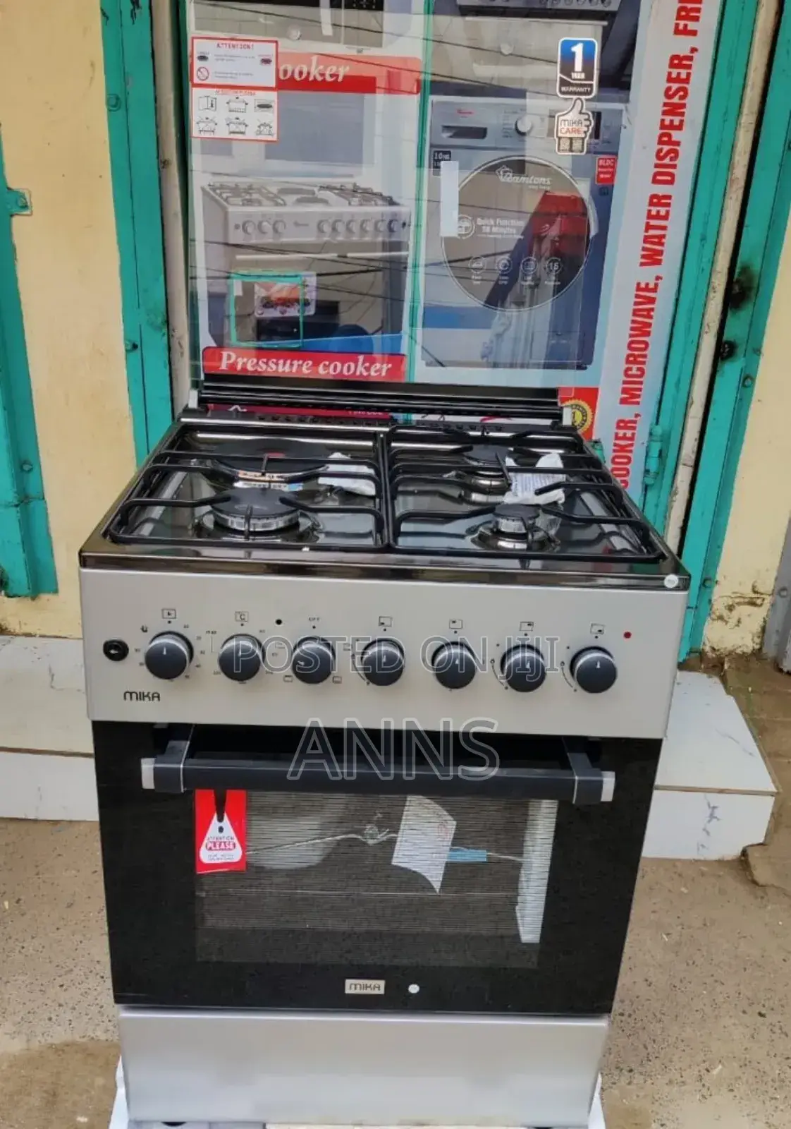 Mika 60 by 60 Standing Cooker 3+1