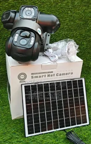 New Solar Light 4g 4mp Triple Lens (Three) Solar Powered PTZ Camera