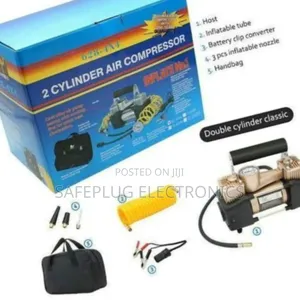 Portable Air Double Cylinder Compressor -Heavy Duty