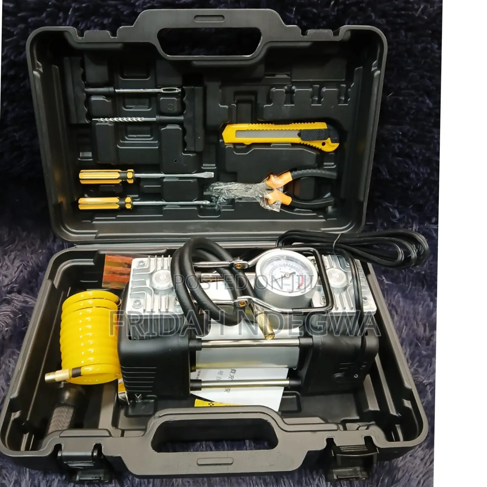 Air Compressor With Tools
