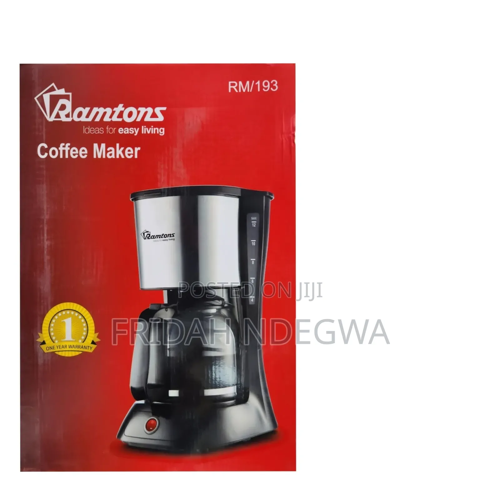 *Ramtons Coffee Maker Rm193