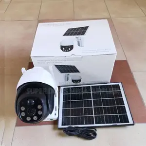 4g Solar Security Camera 3mp Hd PTZ Auto Rotate Full Color Night View