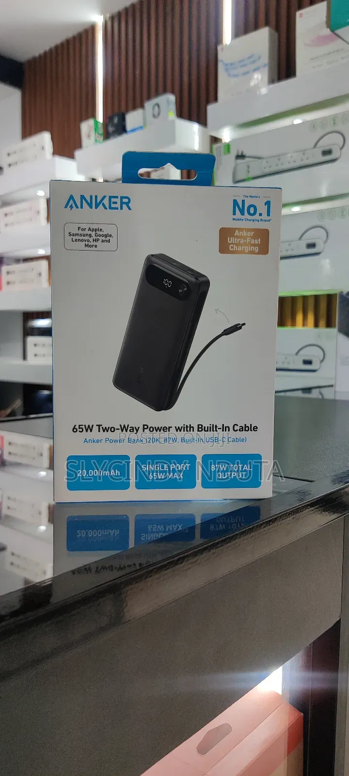 Anker 65w Two-Way Power With Built -in Cable