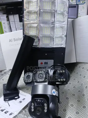 PTZ Rotating Outdoor 2 in 1 CCTV Security Camera Solar Light V380 Pro