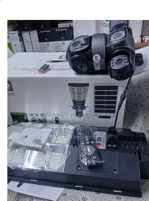 V380 Pro Dual Lens Ai Solar Camera Tripple Lens Outdoor CCTV Camera