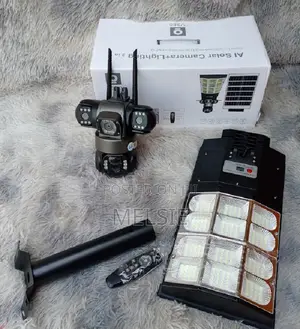 Ai Solar Camera + Lighting 2 in 1 V380 Pro With Energy Efficiency