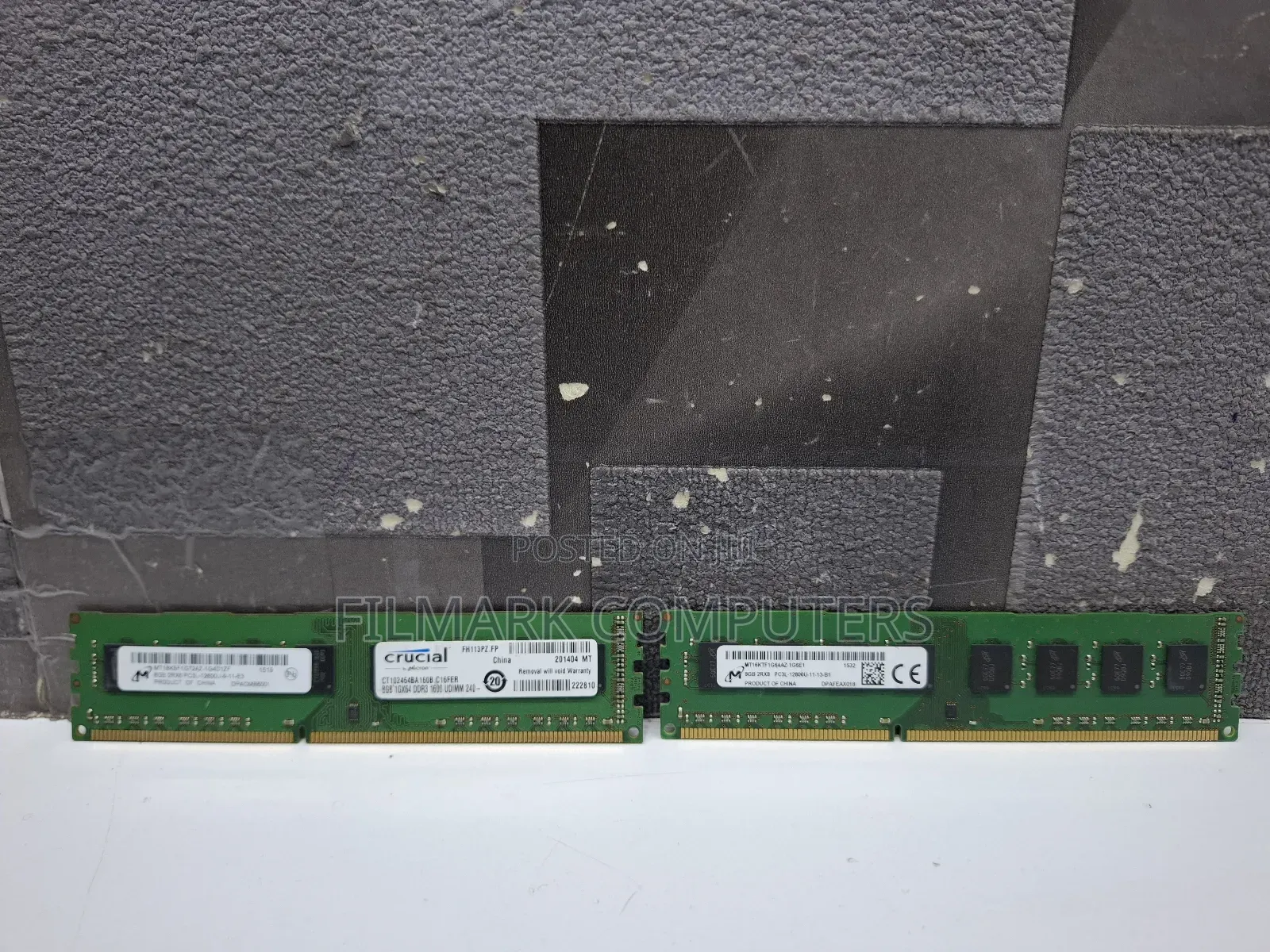 Micron 8gb 2rx8 Pc3l-12800u Low Voltage Ddr3l Desktop Ram