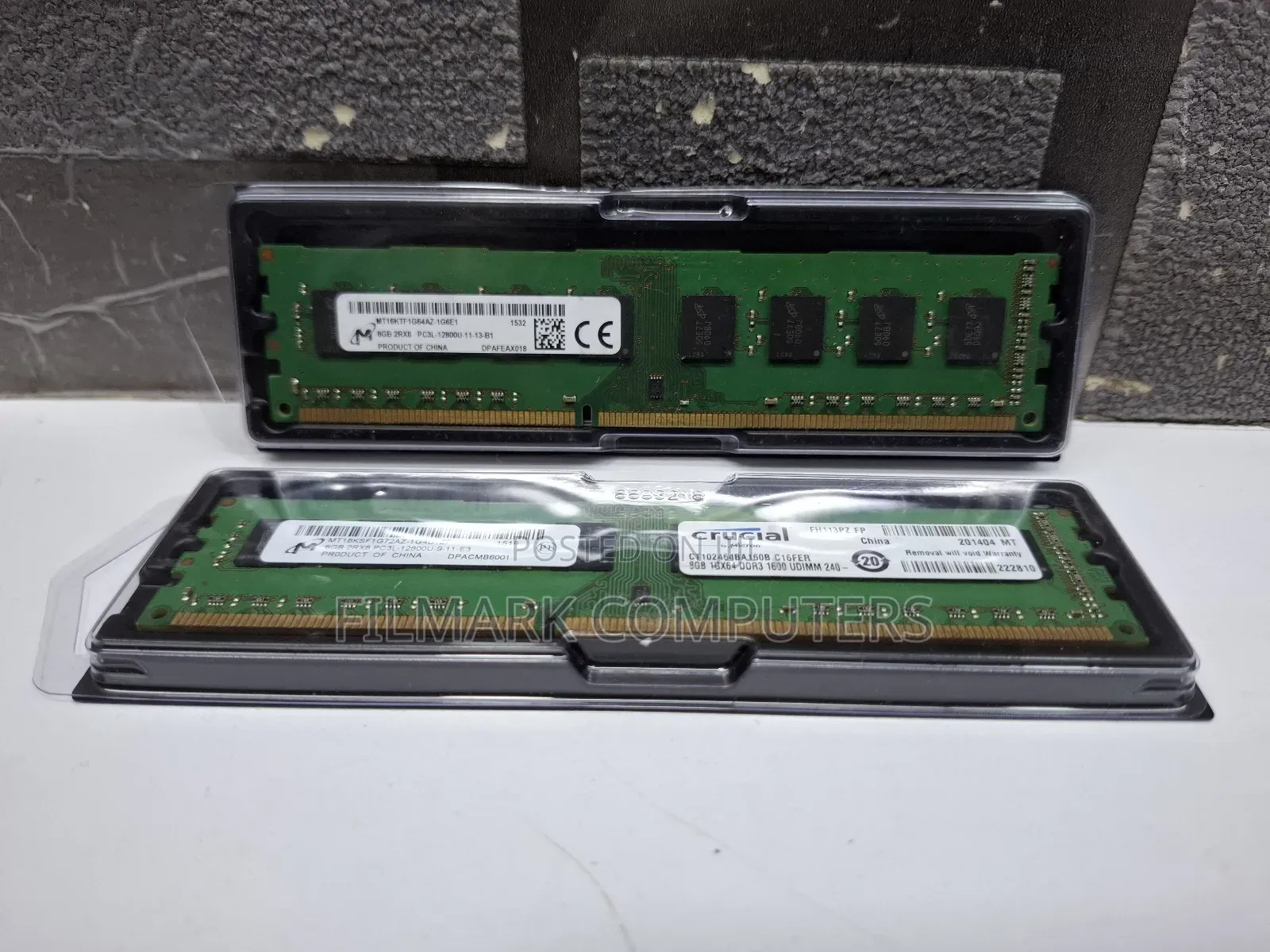 Micron 8gb 2rx8 Pc3l-12800u Low Voltage Ddr3l Desktop Ram