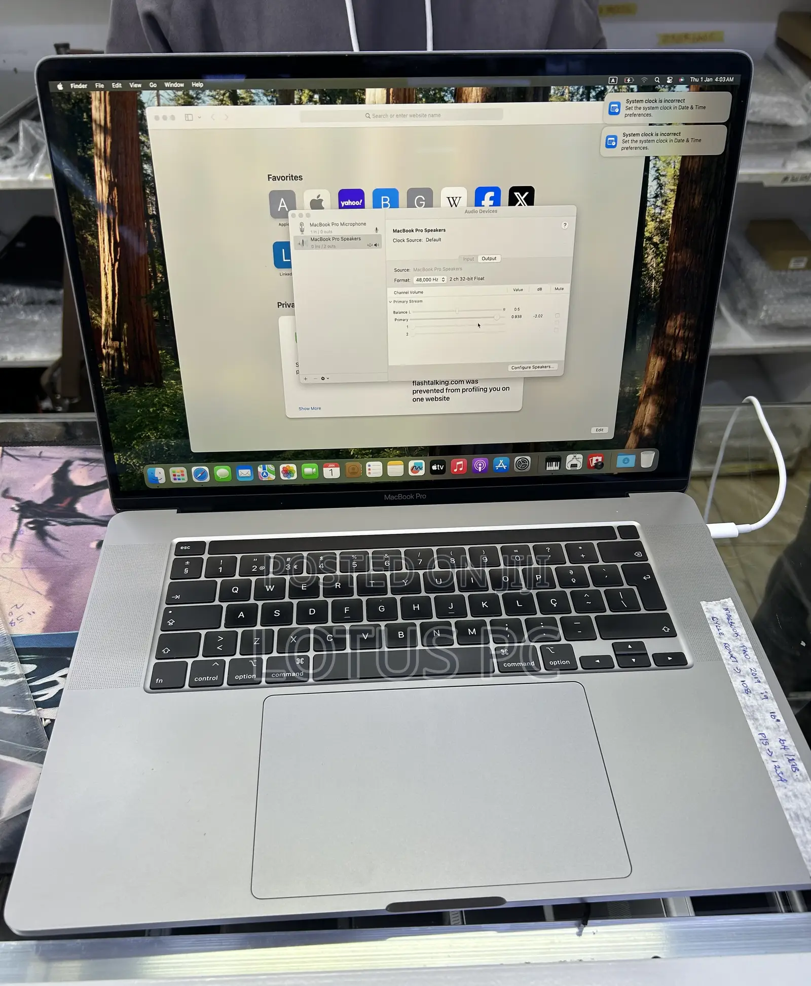 Laptop Apple MacBook Pro 2019 64GB Intel Core I9 SSD 1T
