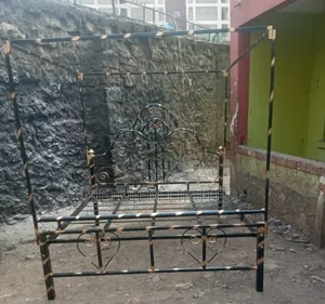 Strong Metallic Bed 5x6 With Mosquito Net Bars – Huruma Available