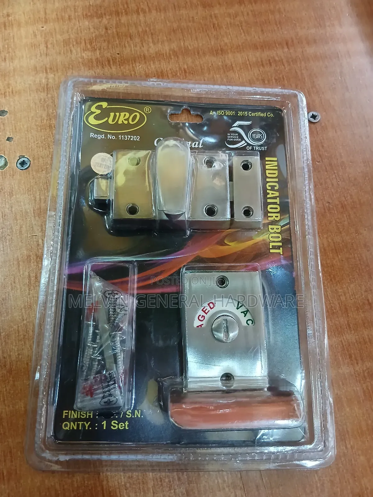 Indicator Bolt /Engage Vacant Bathroom Lock