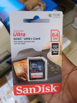 Sandisk Ultra SDXC Card 100mb/S 64gb