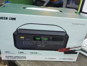 Green Lion Super Capacitor 12v Jump Starter - Black