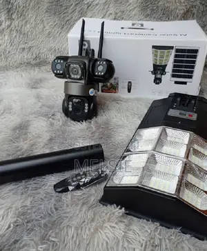 Durable Ai Solar Camera + Lighting Solar Light V380 Pro Outdoor CCTV
