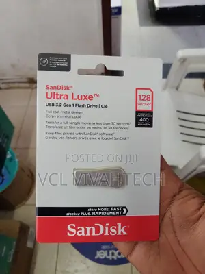 Sandisk Ultra Luxe Usb 3.2 128gb Flash (400 Mbps)