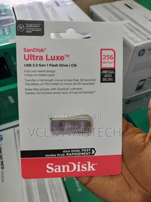 Sandisk Ultra Luxe Usb 3.2 256gb Flash (400 Mbps)