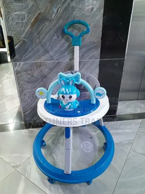 Height Adjustable Baby Walker With a Push Handle