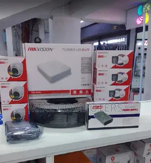 Hikvision 4 Channel 2mp Cameras Coax Colorvu CCTV Kit