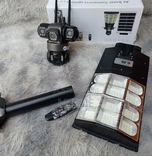 Solar Streetlights V380 2in1 V380 Solar Street Light With CCTV Camera