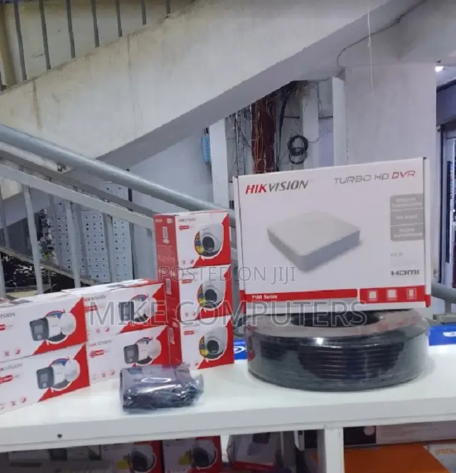 Hikvision 4 Colorvu CCTV Camera Full Kit -) 500gb Hardisk
