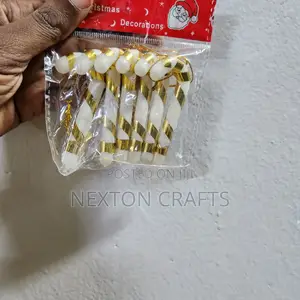 6 Piece Candy Cane Christmas Decor