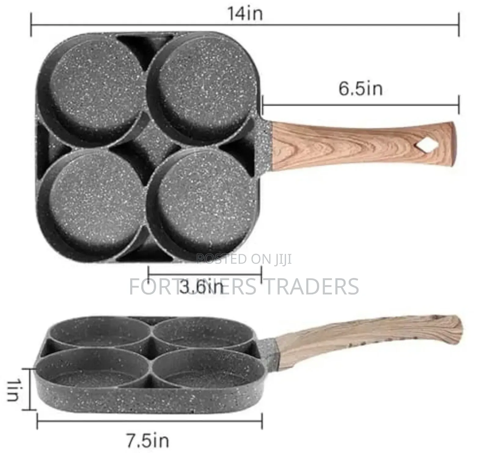 Non-Stick 4 Slot Pancake