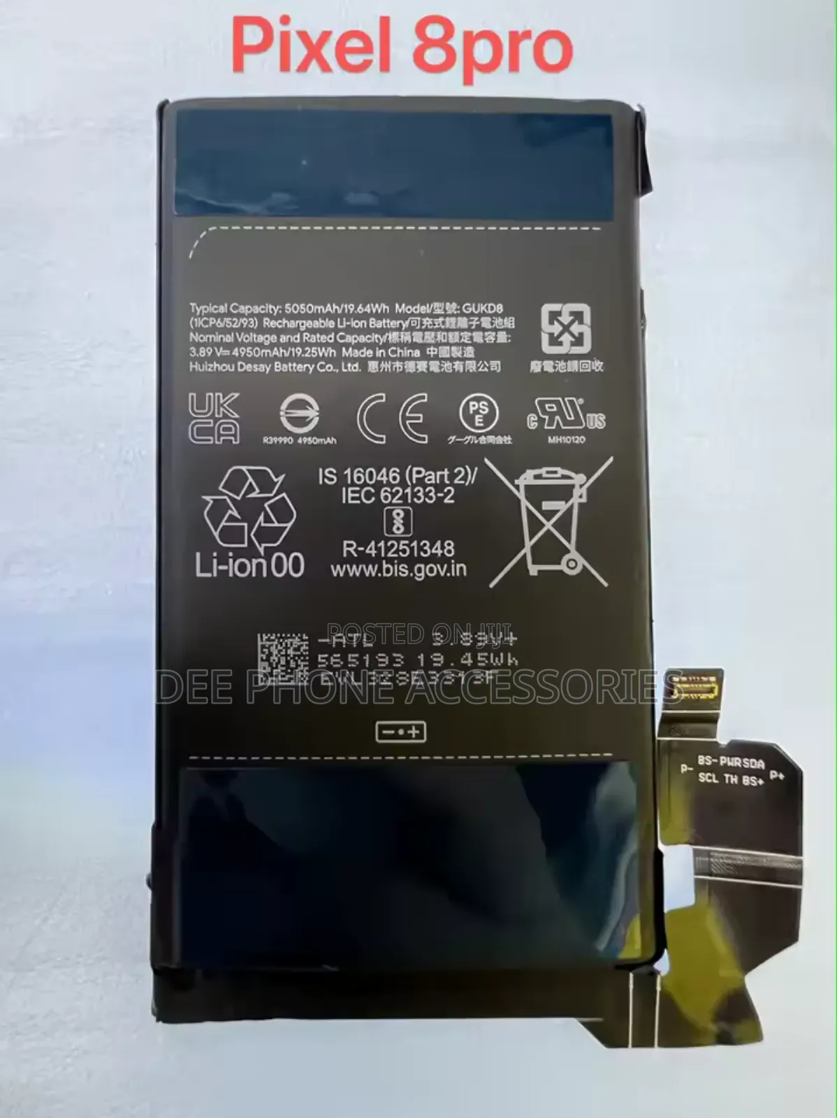 Google Pixel 8 Pro Replacement Battery