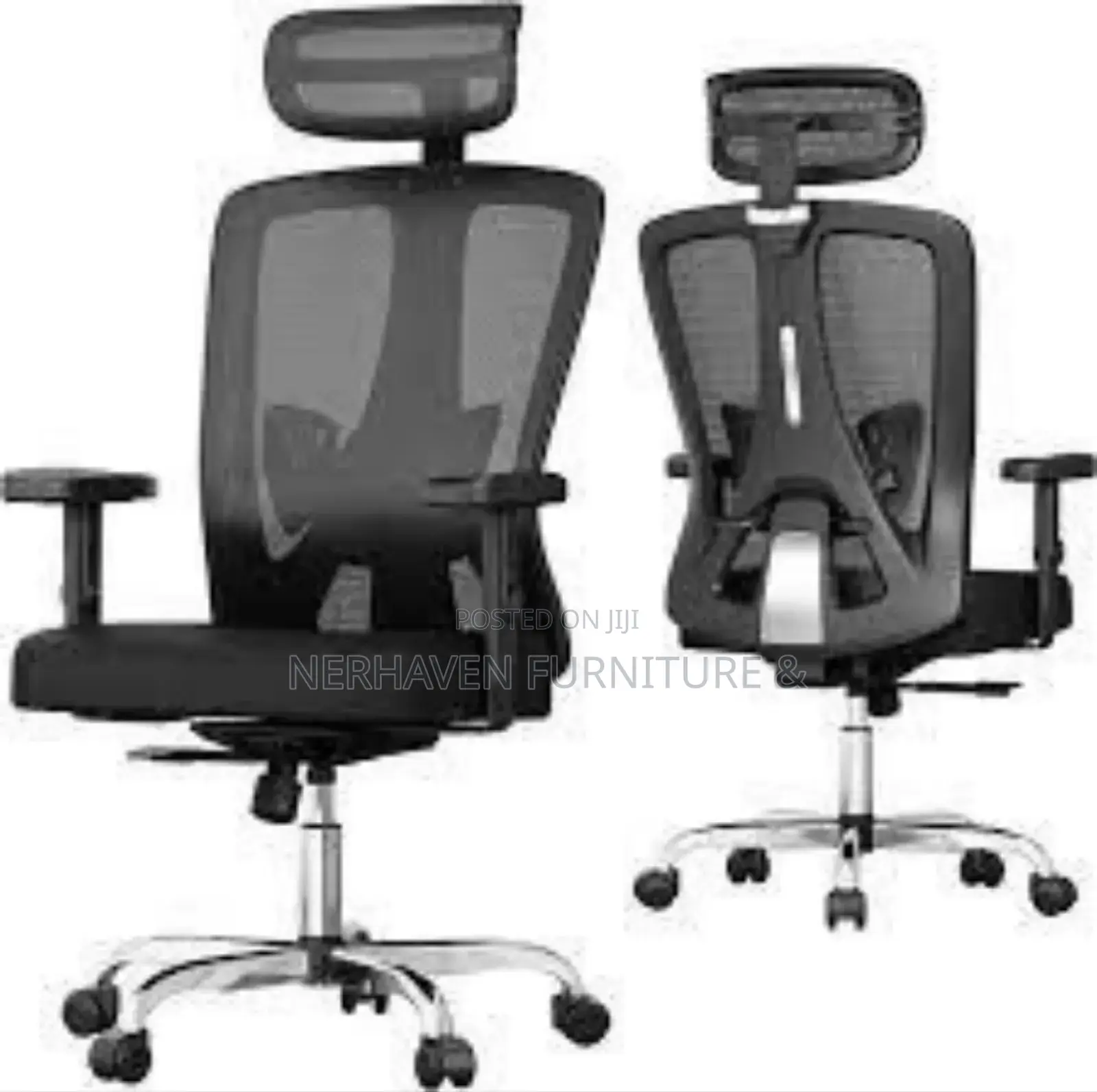 Ergonomic High-Back Executive Chair With Lumbar Support