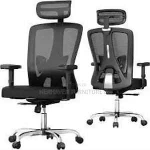 Ergonomic High-Back Executive Chair With Lumbar Support