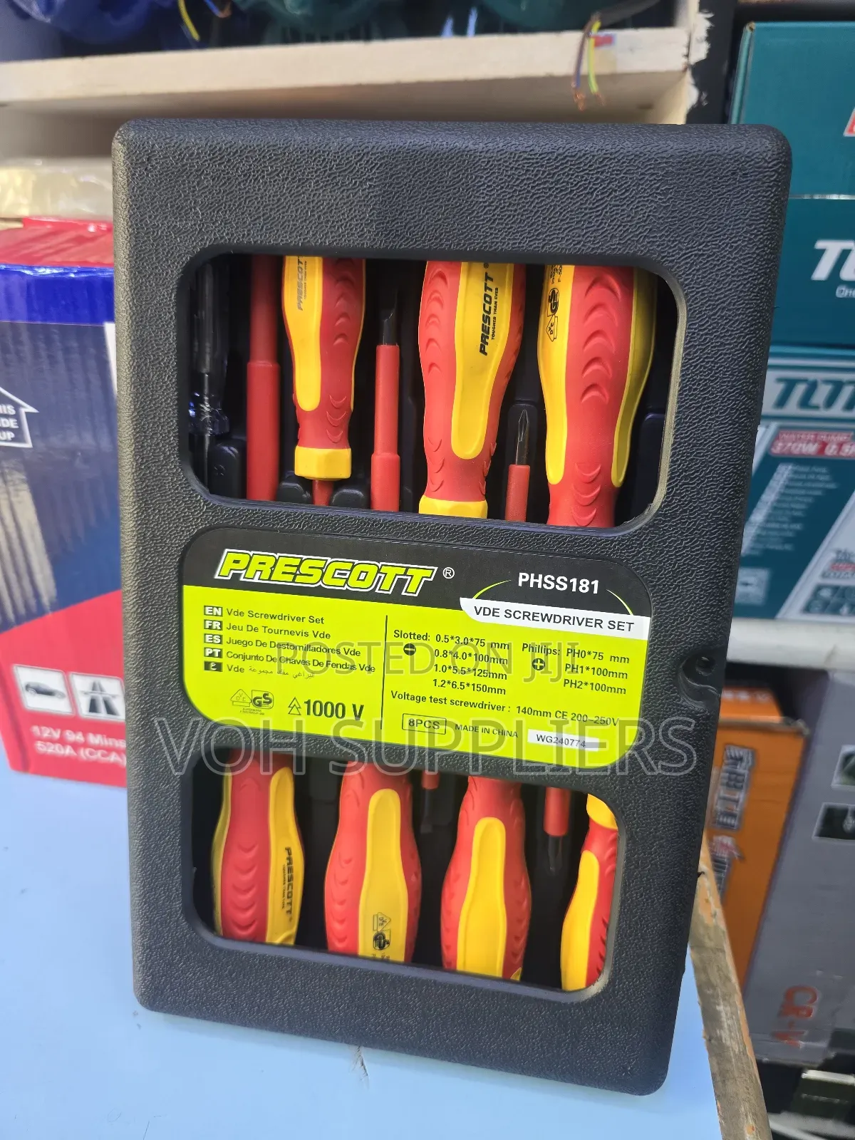 Insulated Screw Driver 8pcs Prescott