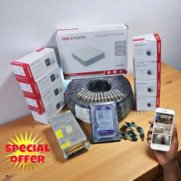 Hikvision 8 Camera 1080p Complete Night Vision Security Kit