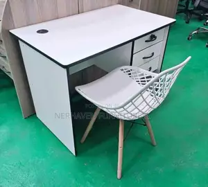Home Office Study Desk – Sleek Finish Storage