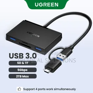 Ugreen 4 in 1 Card Reader With Usb -C and Usb -a 2 in 1 Interface
