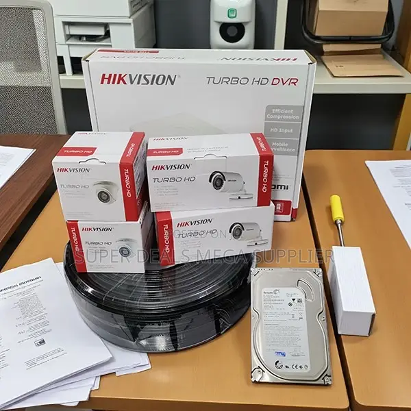 Hikvision 4 Security Camera 1080p Surveillance System With DVR Machine
