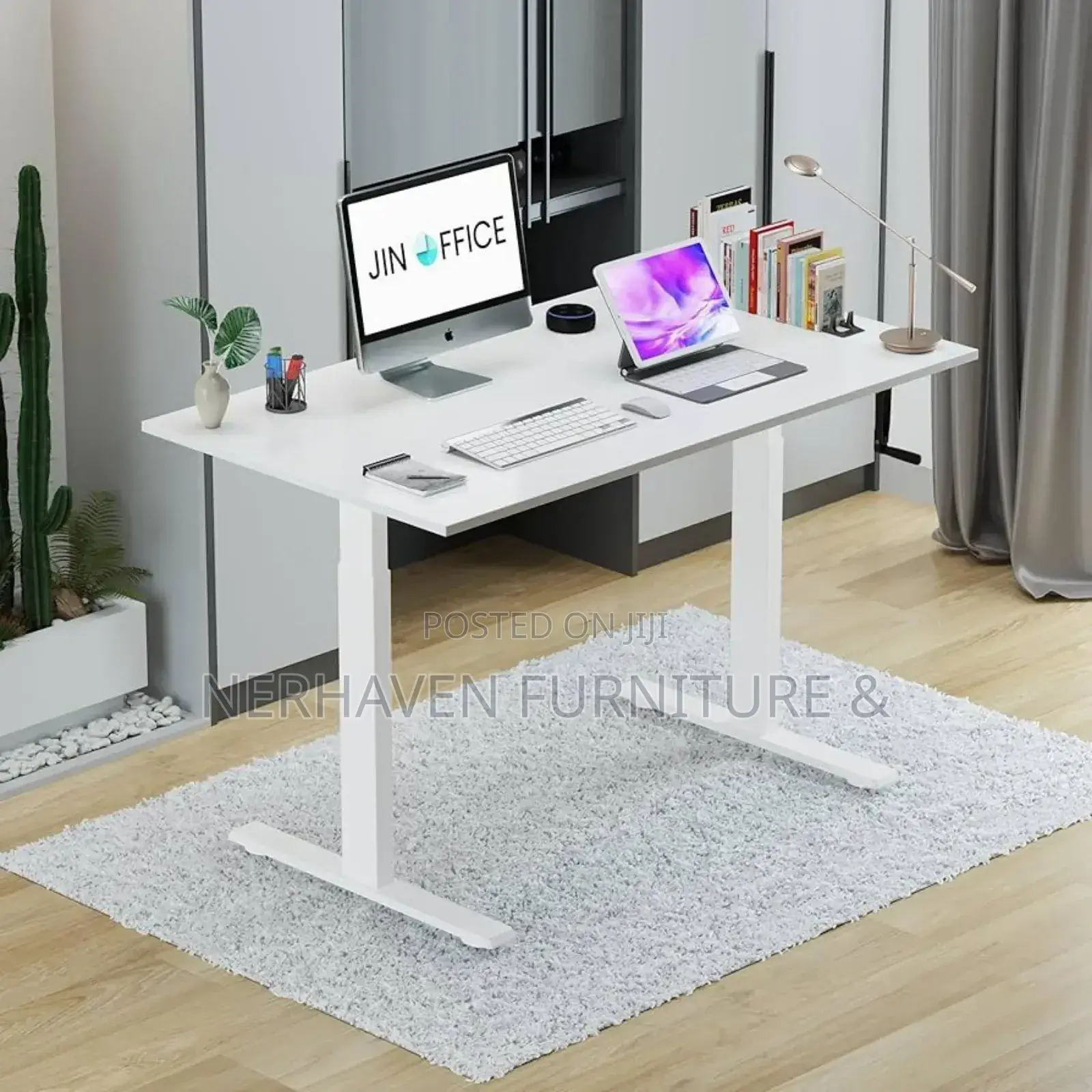 Compact Electric Standing Desk – Home Office Setup