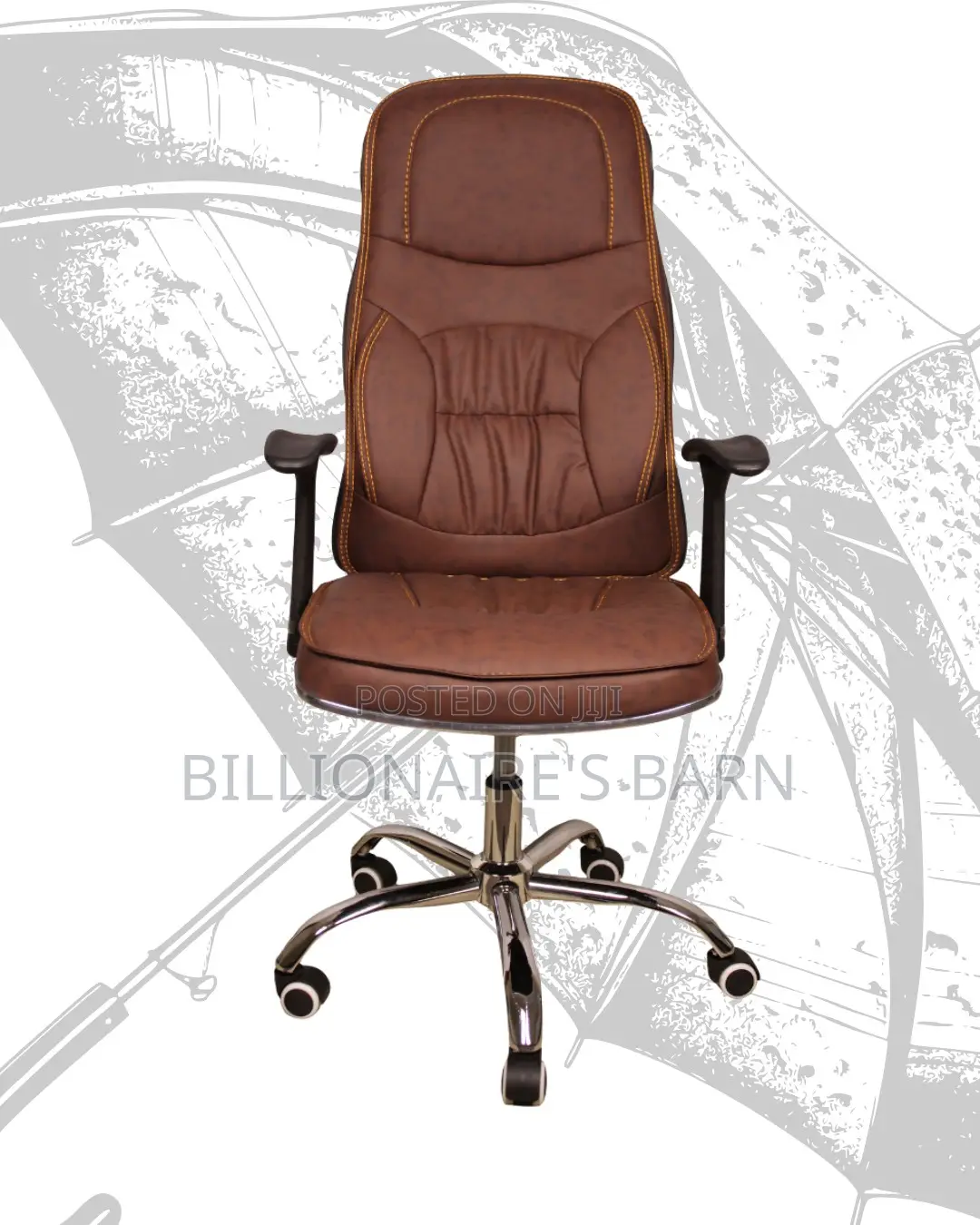 Office Fast Leather Chair — | Same-Day Delivery Available