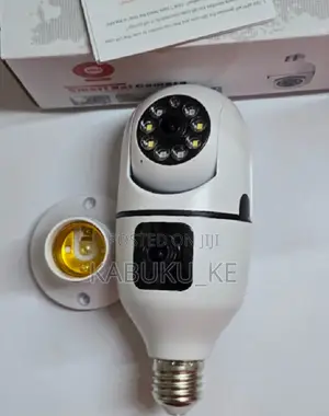 Dual Lens Bulb Camera V380 360 Bulb Camera PTZ